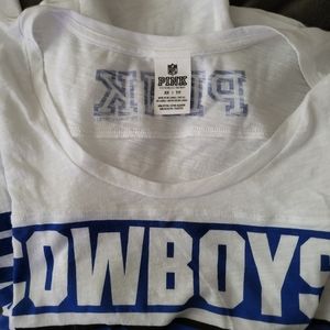 NWOT VS PINK Dallas Cowboys XS Tshirt longsleeves